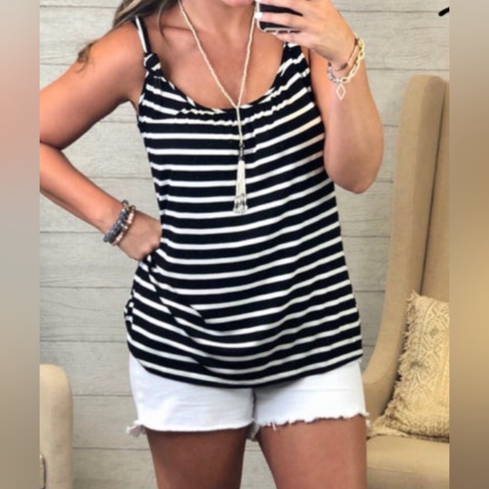 Andree by UNIT Striped Tank Large 10/12